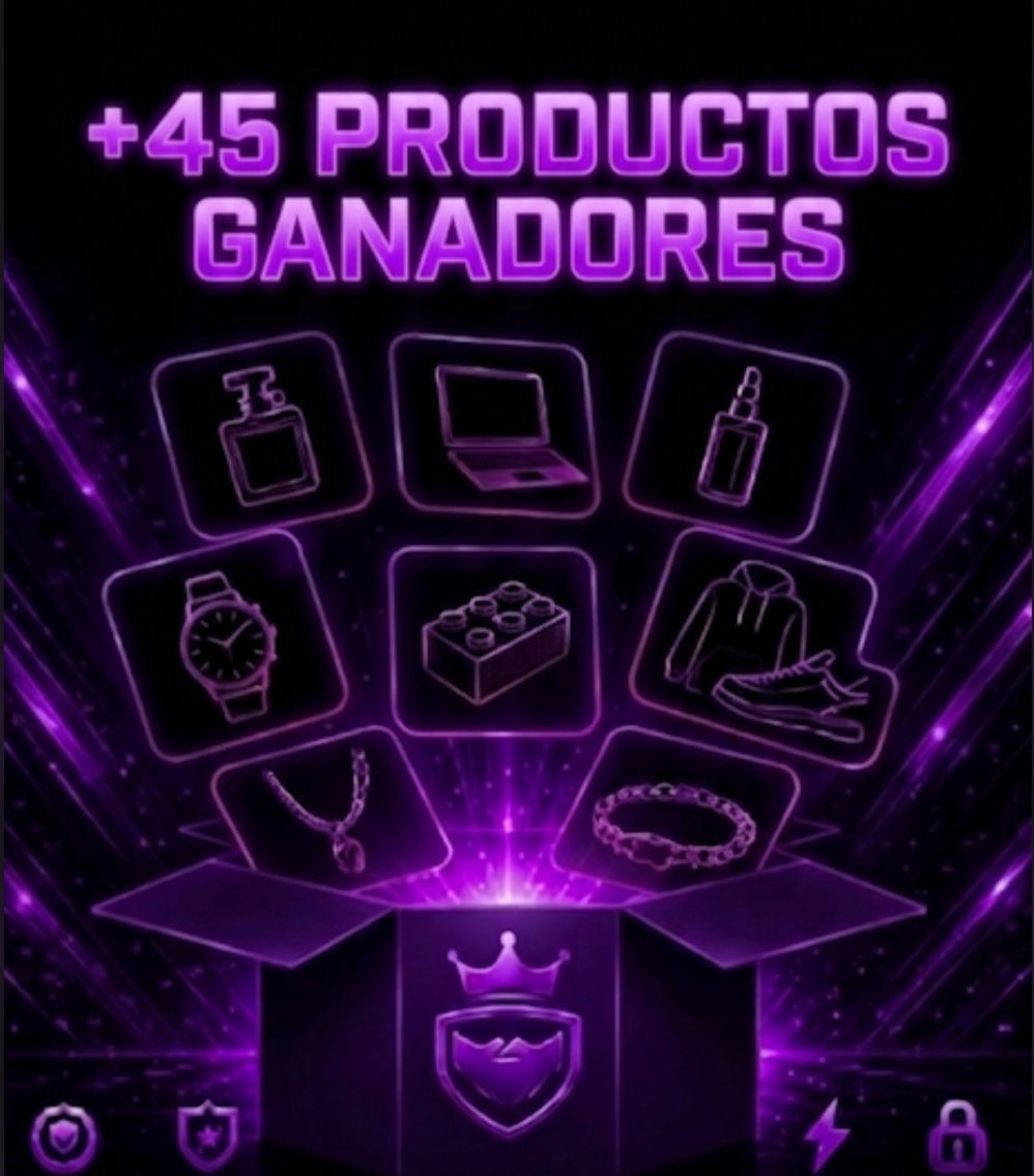 Pack de 45 Productos Ganadores para Vender Online